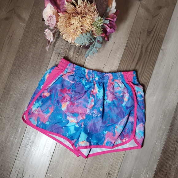C9 by Champion Girls' 2" Woven Running Shorts Size Large 10-12 Pink Blue EUC - Picture 11 of 14